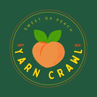 Sweet GA Peach Yarn Crawl Pin