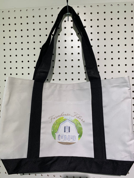 Farmhouse Fibers Logo Tote Bag