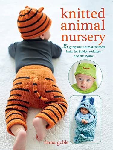 knitted animal nursery by fiona goble